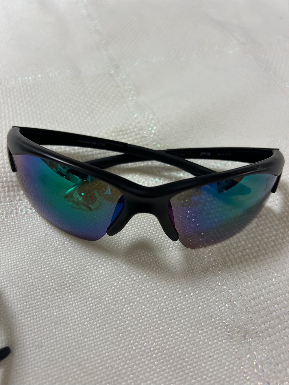 Women's Mirrored Sport Sunglasses - Black and Silver image 3
